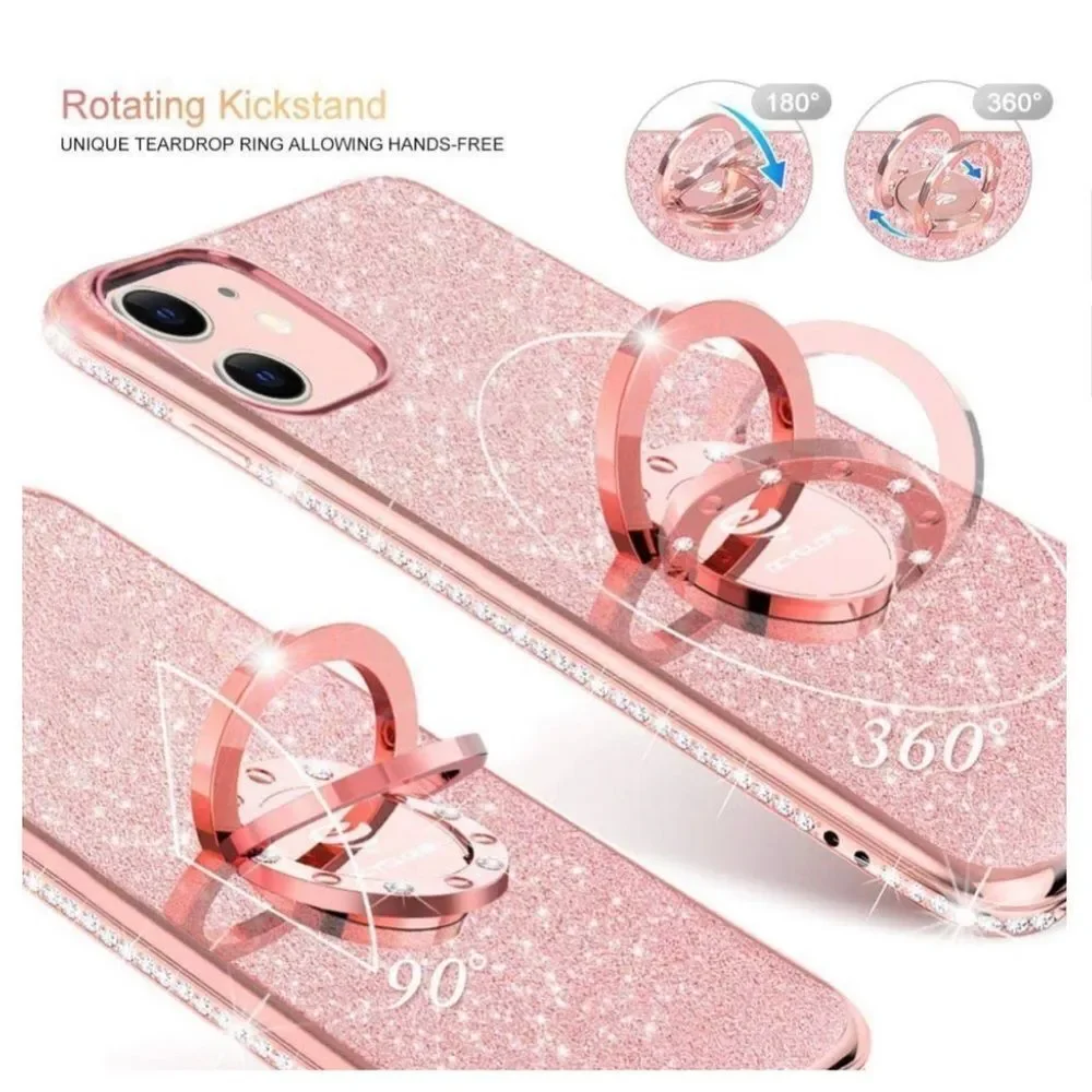 Pink Glitter OCYCLONE for iPhone 11 Case​
